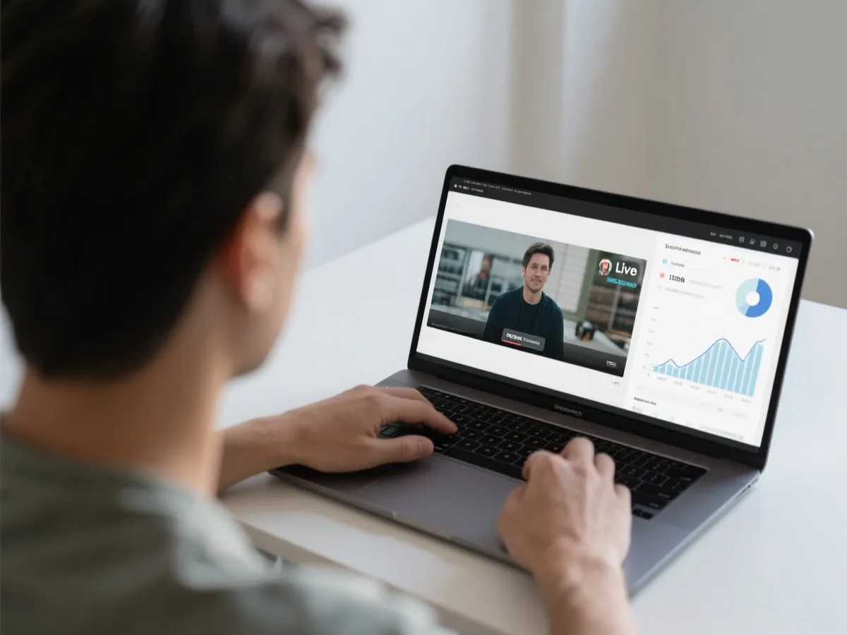 直播与数据复盘示意图